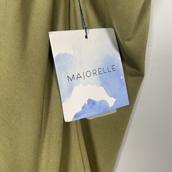 Revolve Majorelle Darla Midi Dress Women's Size S Olive Green Cut Out Party NWT - Picture 7 of 14